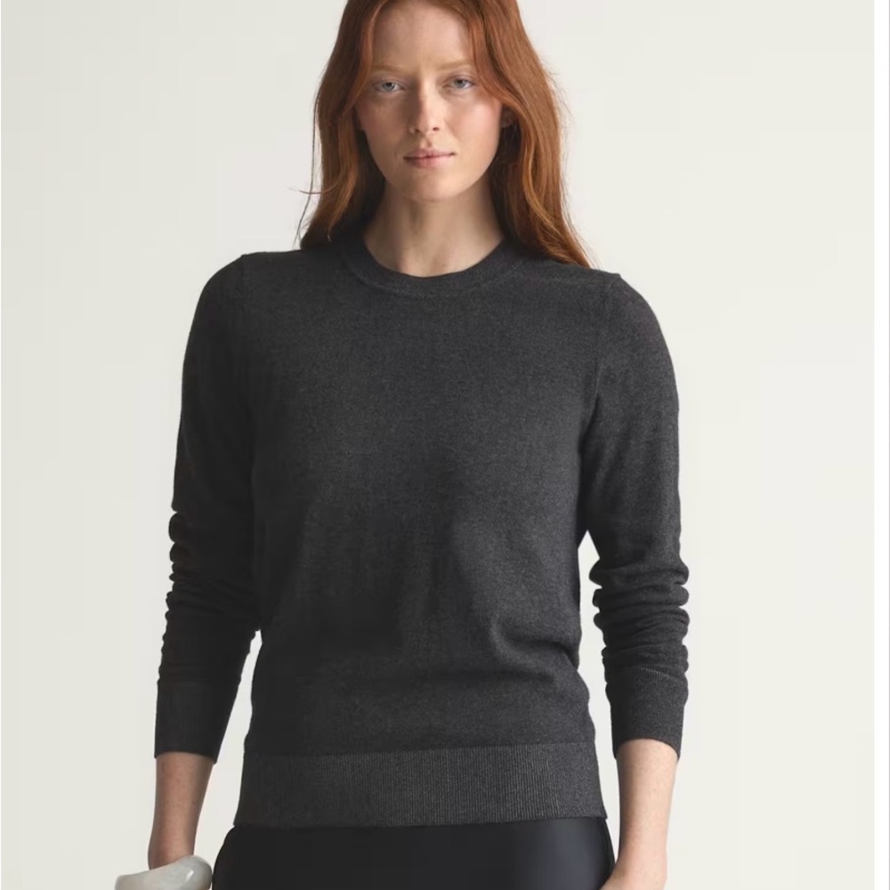 Quince Gray Long Sleeve Sweater